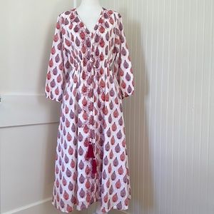 Roller Rabbit Cotton Dress in Floral Block Print